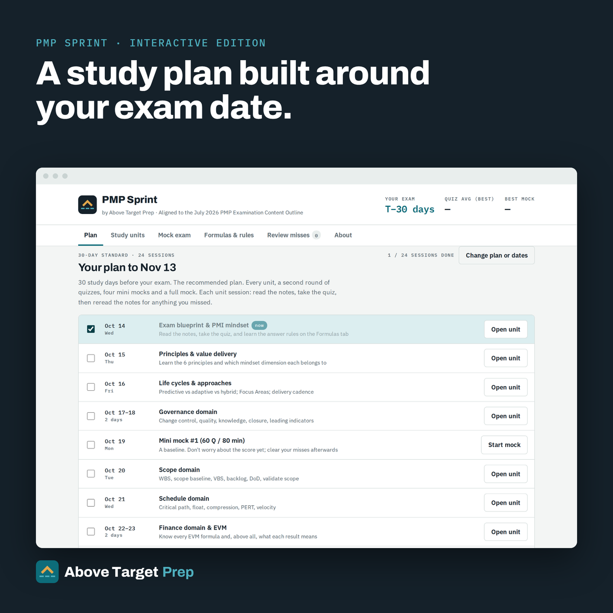 PMP Sprint: Interactive Edition